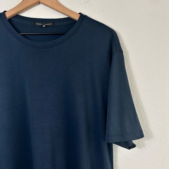 Robert Barakett Men Short Sleeve Comfy Soft Blue Night Shirt XXL - Picture 4 of 4